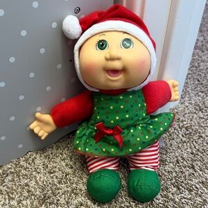 Festive Green and Red Doll